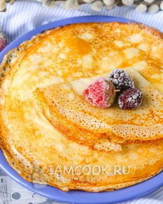 Заварные блины на молоке и на кипятке