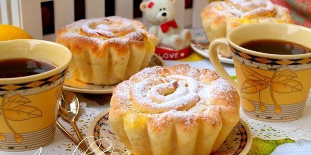 булочки с лимонной начинкой