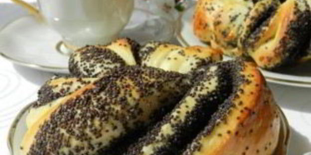 булочки с маком без дрожжей