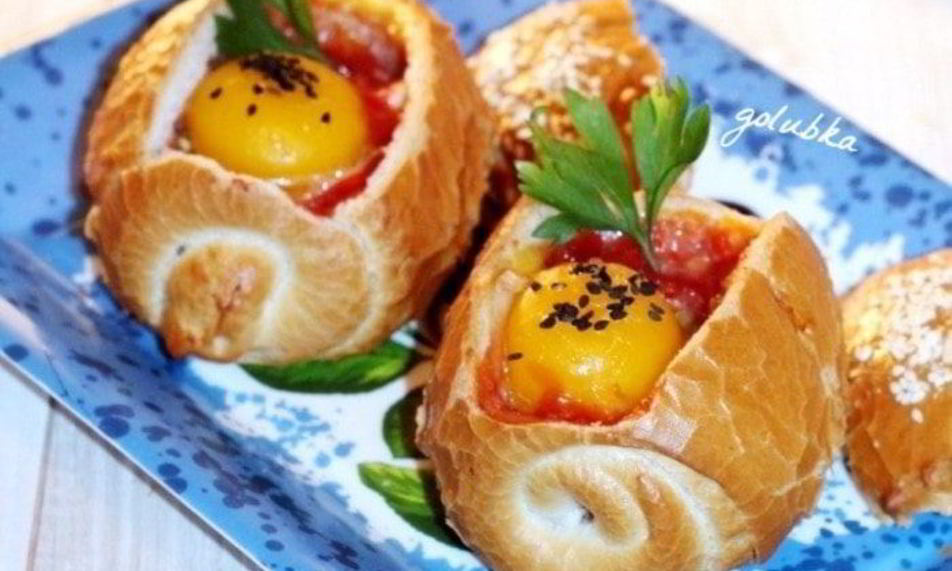 Рецепт булочек с овощами и курицей