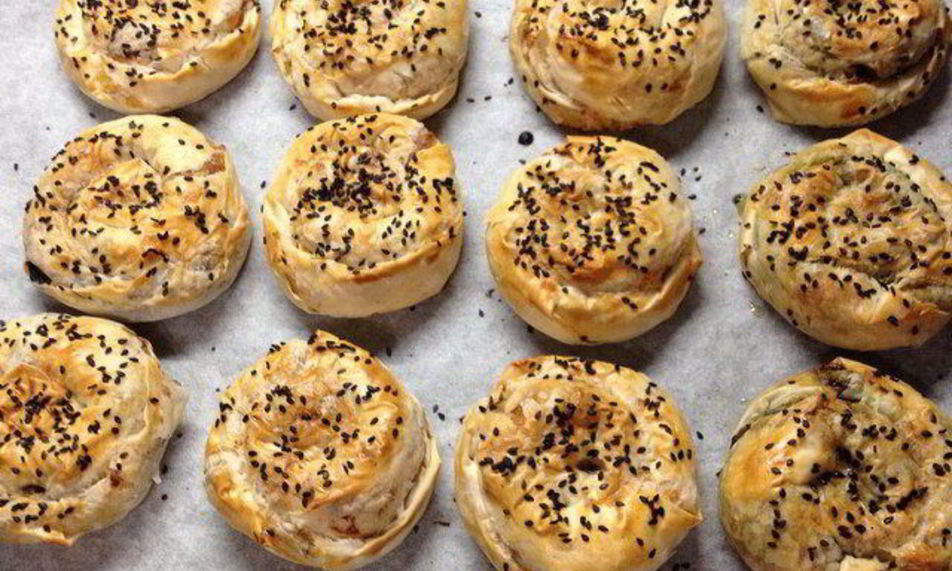 Рецепт булочек со шпинатом из теста фило