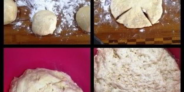 булочки-ватрушки с курагой, рикоттой и сушеной клубникой