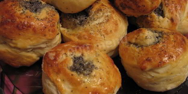 красивые булочки с маком из дрожжевого теста