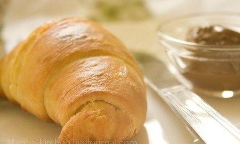 Рецепт круассанов с ореховой пастой