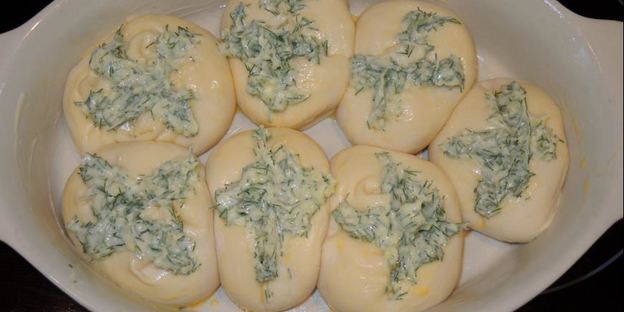 пампушки чесночно-укропные