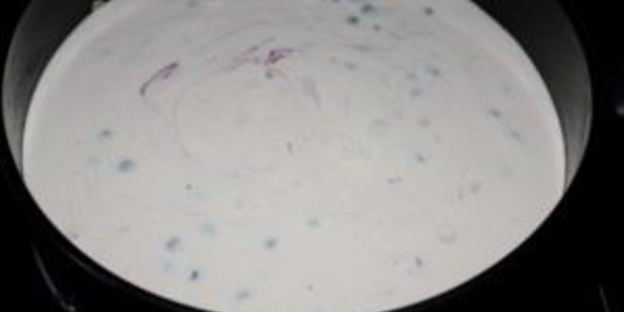 черничный чизкейк со сливками