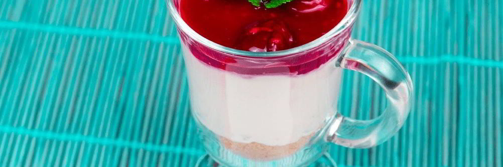 Чизкейк без выпечки в стакане