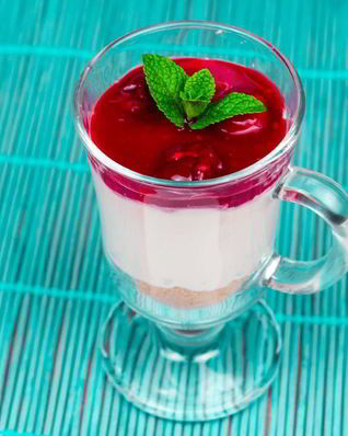 Чизкейк без выпечки в стакане