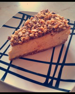 Чизкейк с арахисовой пастой