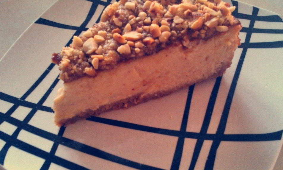 Рецепт чизкейка с арахисовой пастой