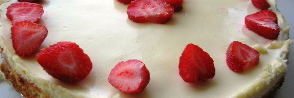 Чизкейк с клубникой