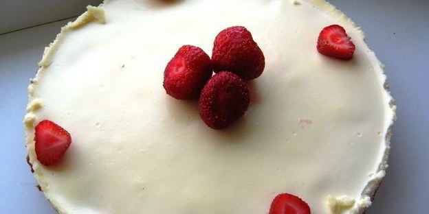 чизкейк с клубникой