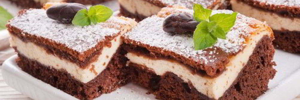 Чизкейк с шоколадным бисквитом