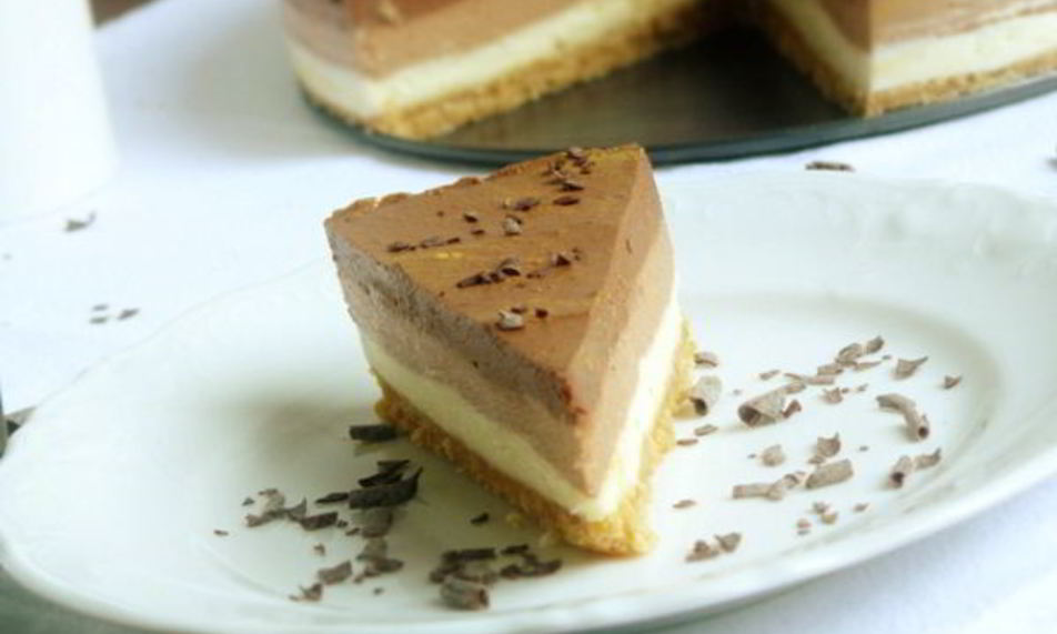 Рецепт чизкейка три шоколада