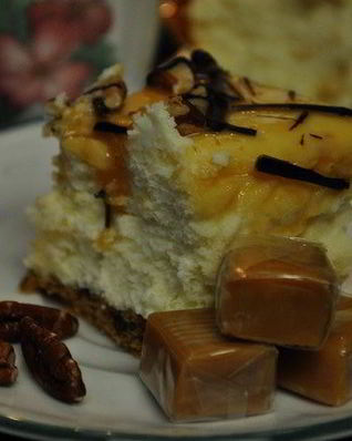 Карамельно-пекановый чизкейк