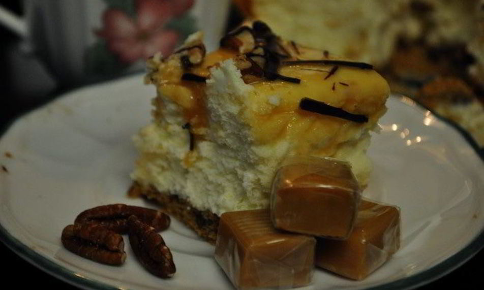 Рецепт карамельно-пеканового чизкейк