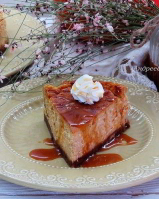 Карамельно-тыквенный чизкейк