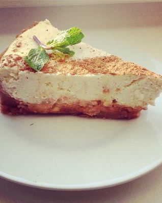 Карамельно-яблочный чизкейк