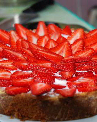 Клубничный чизкейк