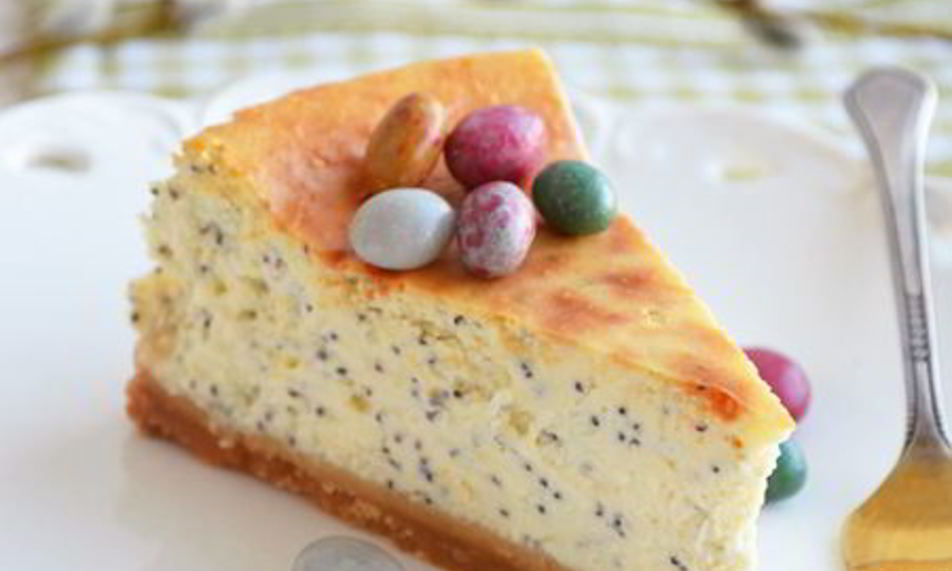 Рецепт марципанового чизкейка с маком