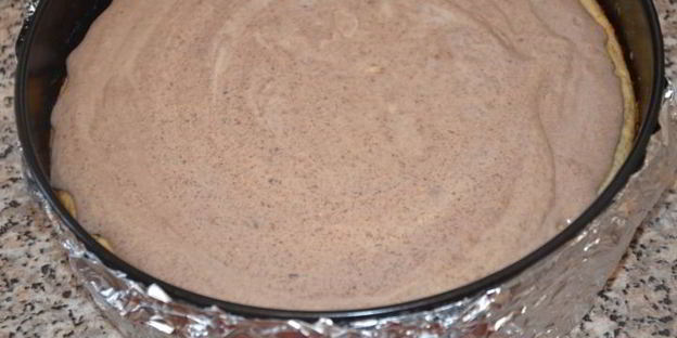 шоколадный чизкейк с фруктами