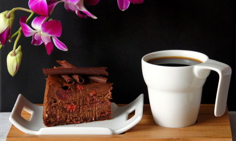 Рецепт шоколадного чизкейка с вишней