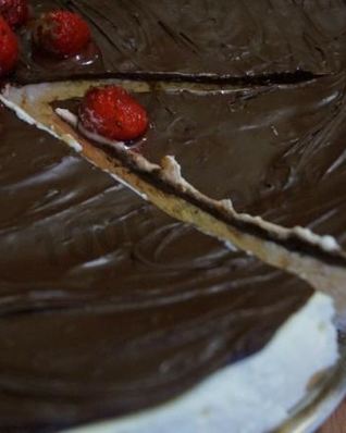 Творожный чизкейк без выпечки с маршмеллоу и нутеллой