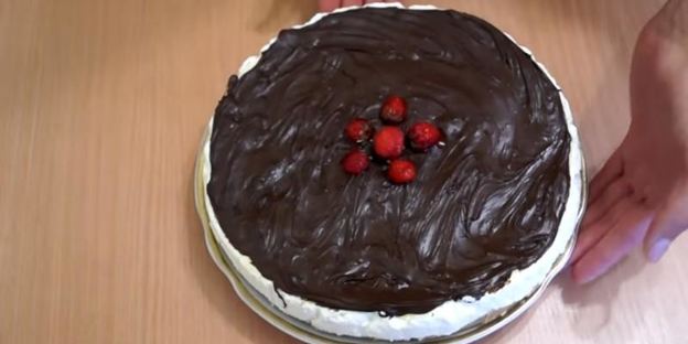 творожный чизкейк без выпечки с маршмеллоу и нутеллой