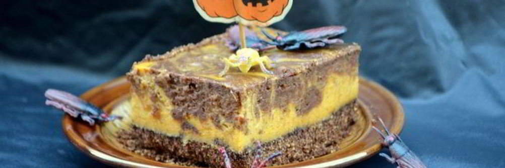 Тыквенно-шоколадный чизкейк