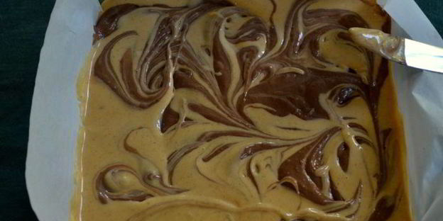 тыквенно-шоколадный чизкейк