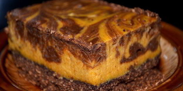 тыквенно-шоколадный чизкейк