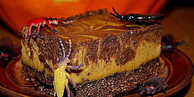 тыквенно-шоколадный чизкейк