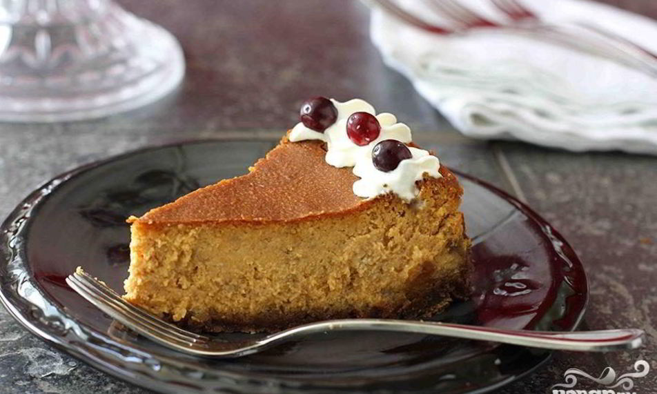 Рецепт тыквенного чизкейка с корицей