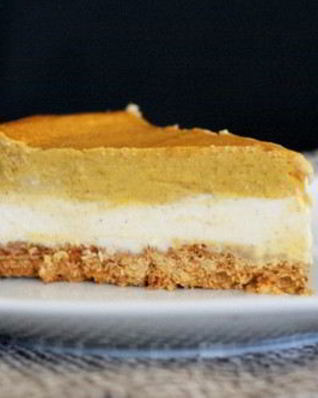 Тыквенный чизкейк с крекером