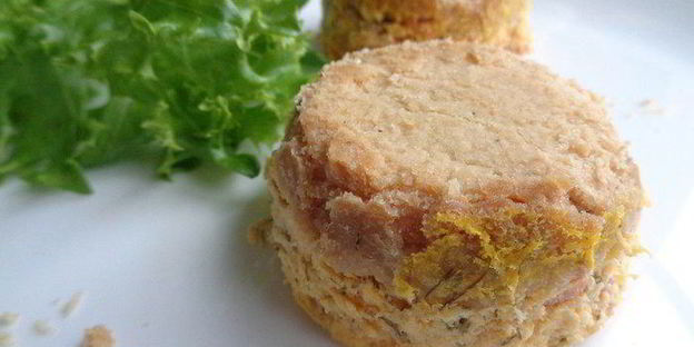 тыквенные мини-чизкейки с лососем