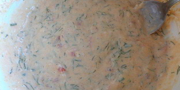 тыквенные мини-чизкейки с лососем