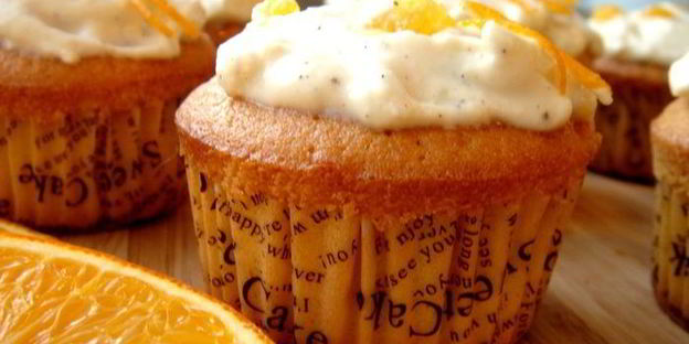 апельсиновые кексики