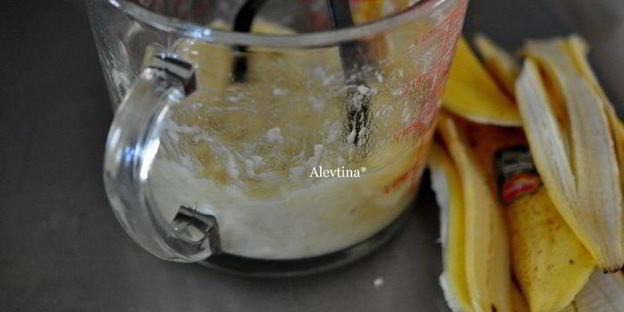 банановый кекс с глазурью