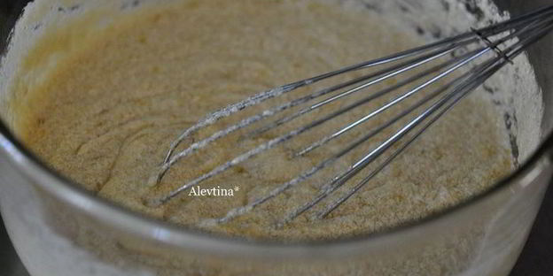 банановый кекс с глазурью