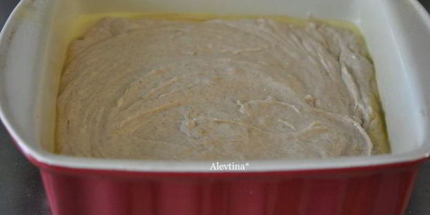 банановый кекс с глазурью