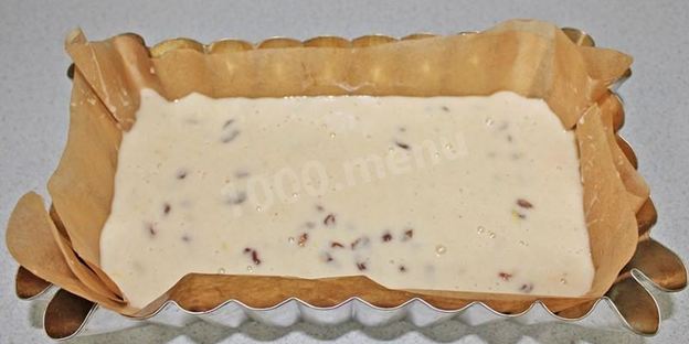 чайный кекс с изюмом