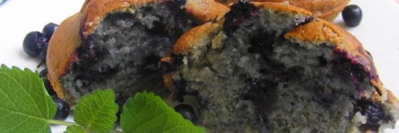 Черничные кексы в хлебопечке