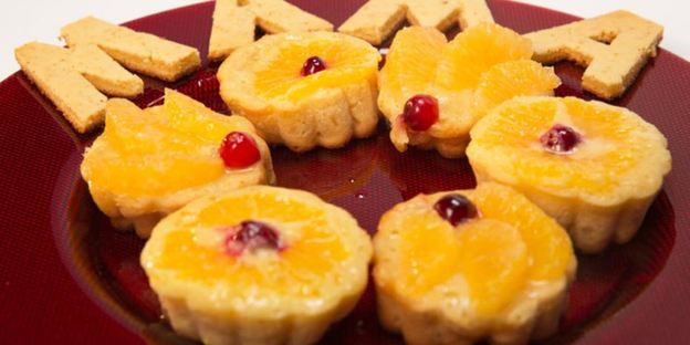 имбирные кексы с мандаринами