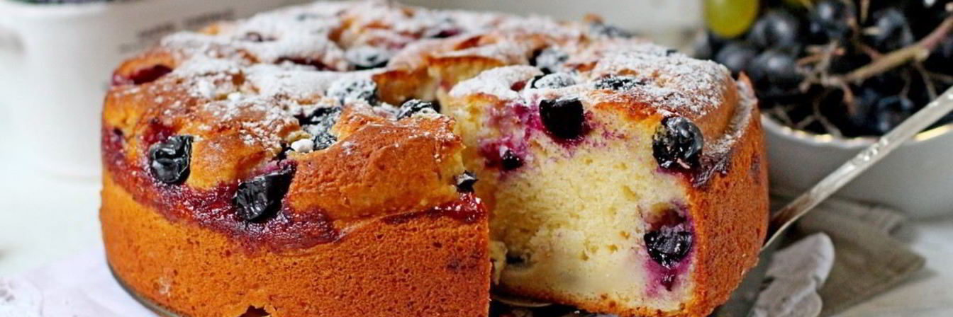 Кекс с виноградом