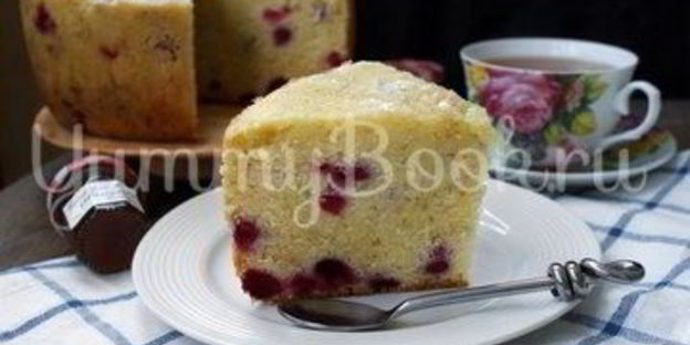 кекс с вишней в мультиварке