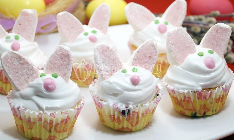 Рецепт кексов пасхальных кролики