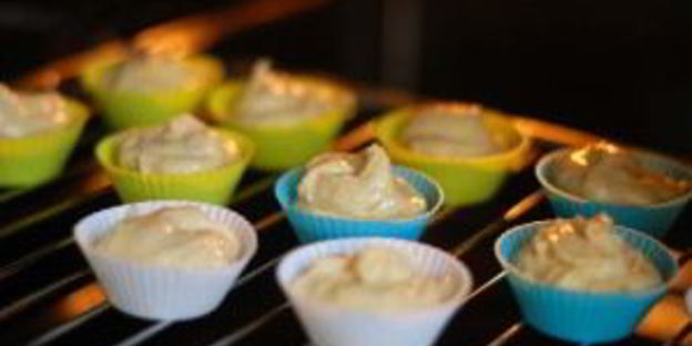 кексы с яблочным муссом