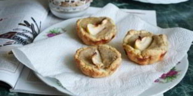 кексы с яблочным муссом