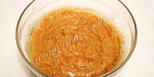 морковный кекс с грецкими орехами