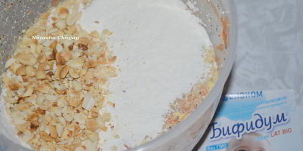 морковный кекс с орехами и маком